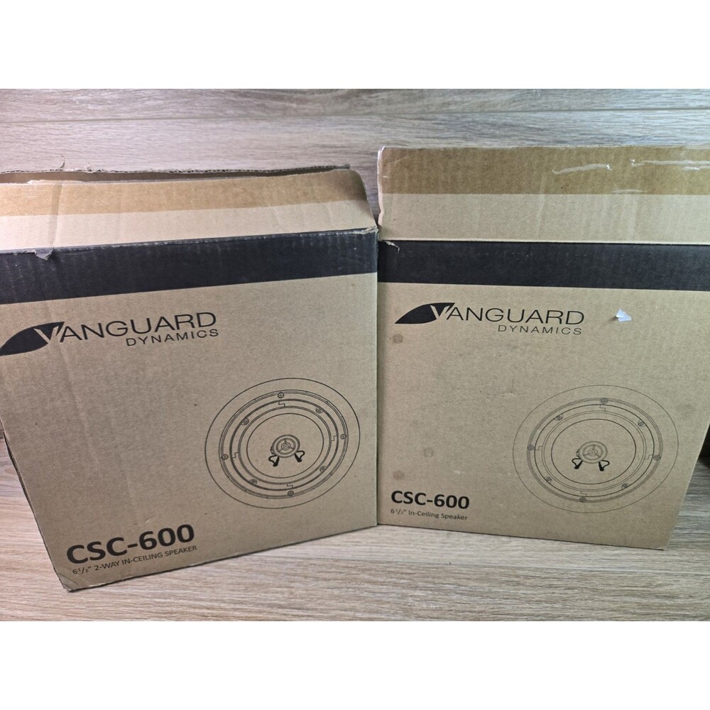 Lot Of 2 Vanguard Dynamics CSC-600 6.5” 2-way In-Ceiling Woofer. Open Box